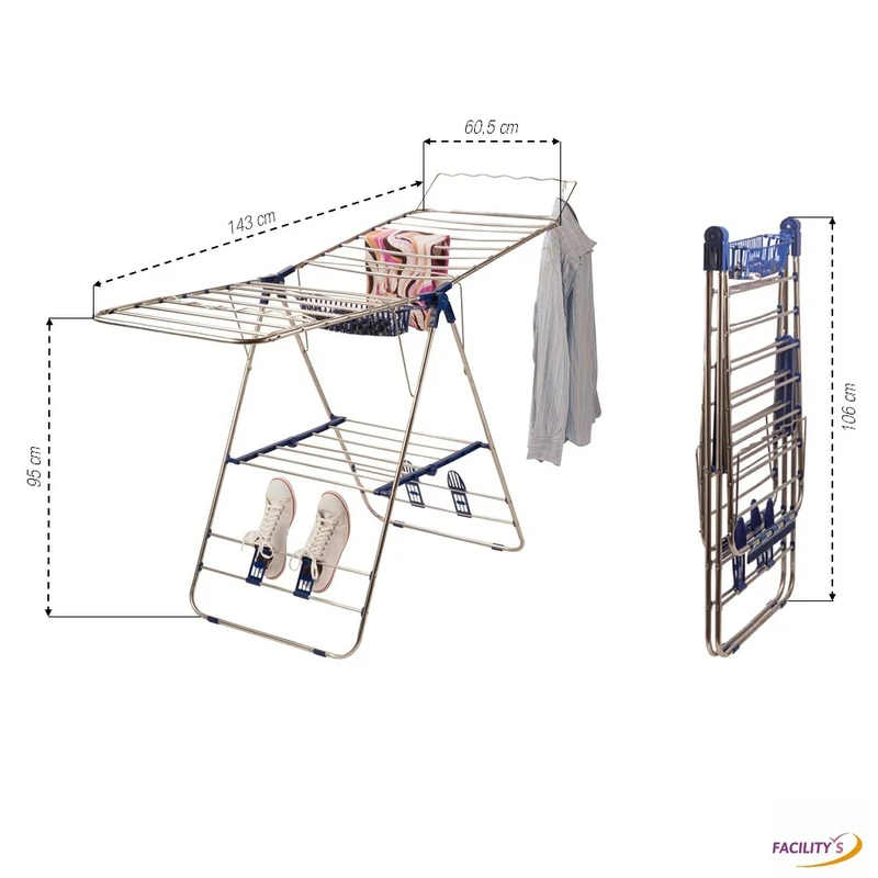 SÉCHOIR À LINGE PLIABLE