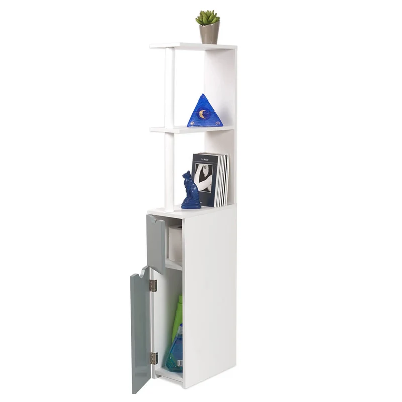 MEUBLE WC 2 PORTES GRIS