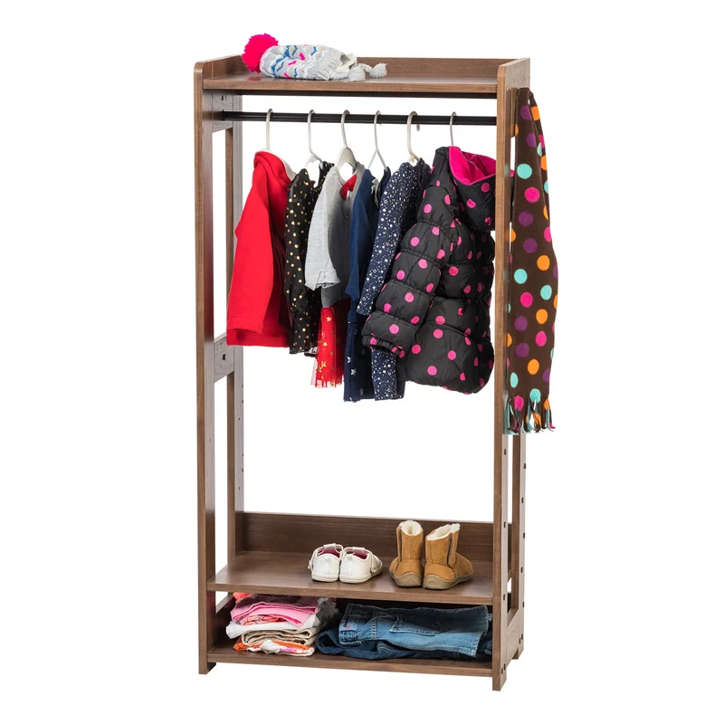 Wood Garment Rack - Compact
