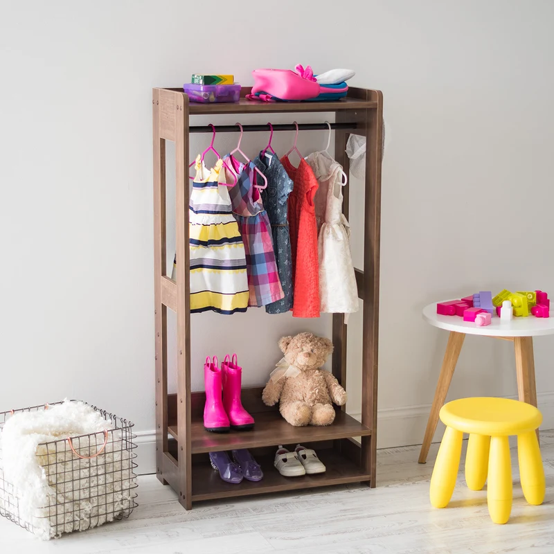 Wood Garment Rack - Compact