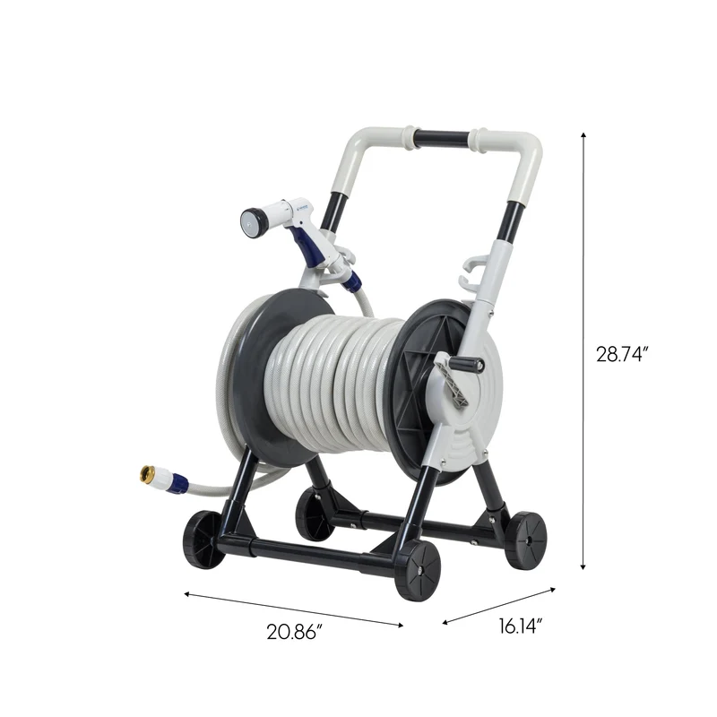 All-in-1 Portable Garden Hose Reel Cart