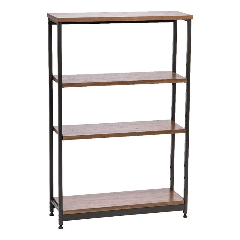 Wood and Metal Shelf - 4 Tier - Tall Wide