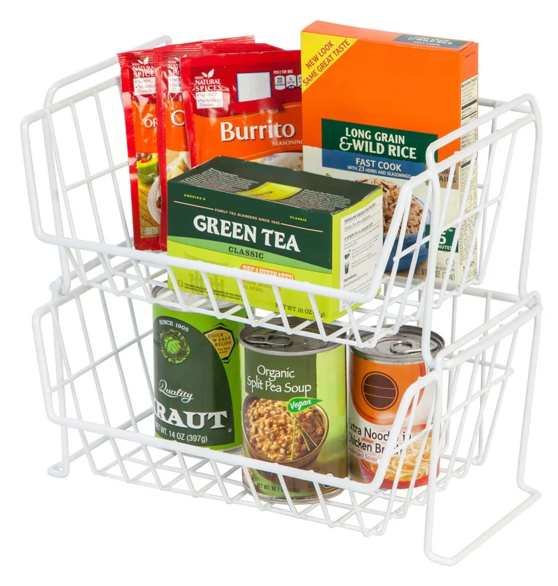 Wire Stacking Storage Basket - Small
