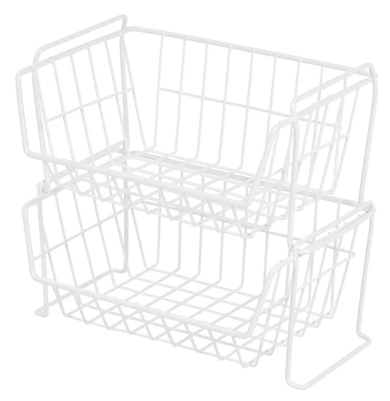 Wire Stacking Storage Basket - Small