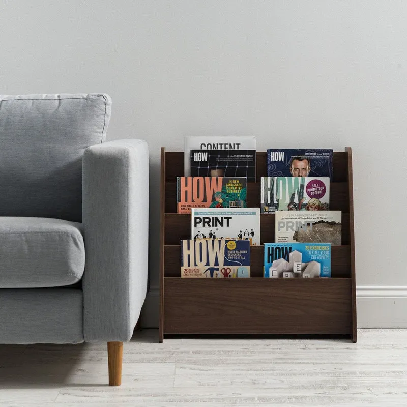 Wide 4 Pocket Magazine Rack