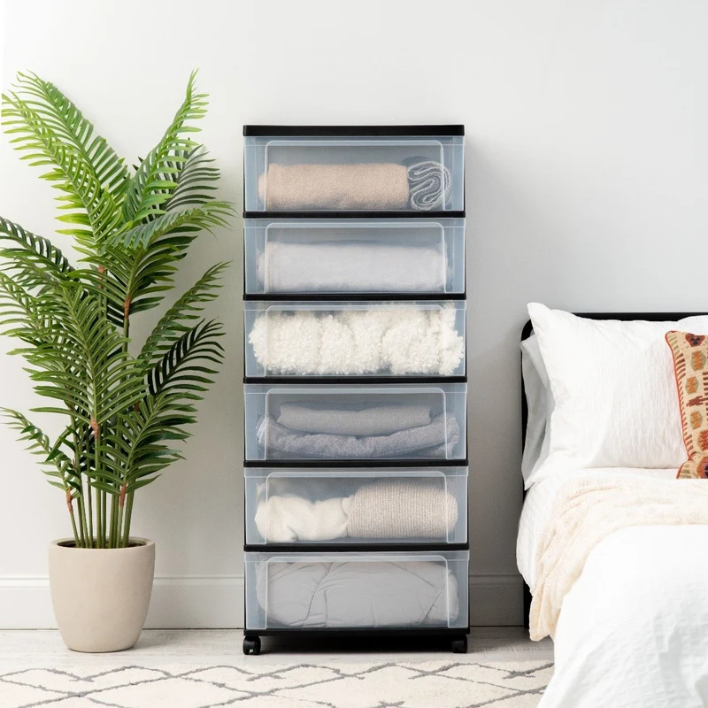 Wide Storage Chest - 6 Drawers