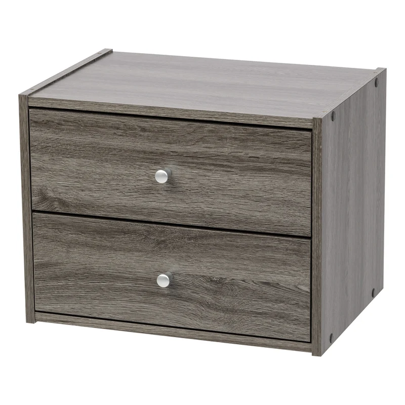 Modular Wood Stacking Box with Drawers