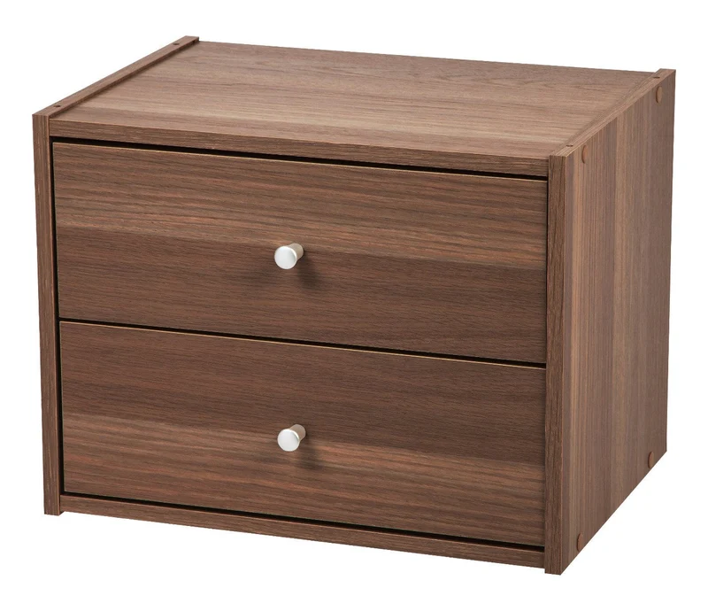 Modular Wood Stacking Box with Drawers