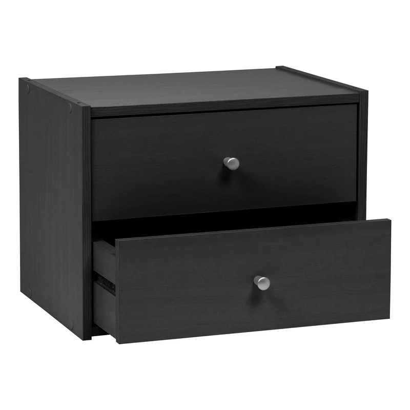 Modular Wood Stacking Box with Drawers