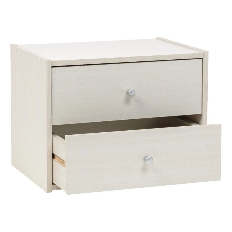 Modular Wood Stacking Box with Drawers