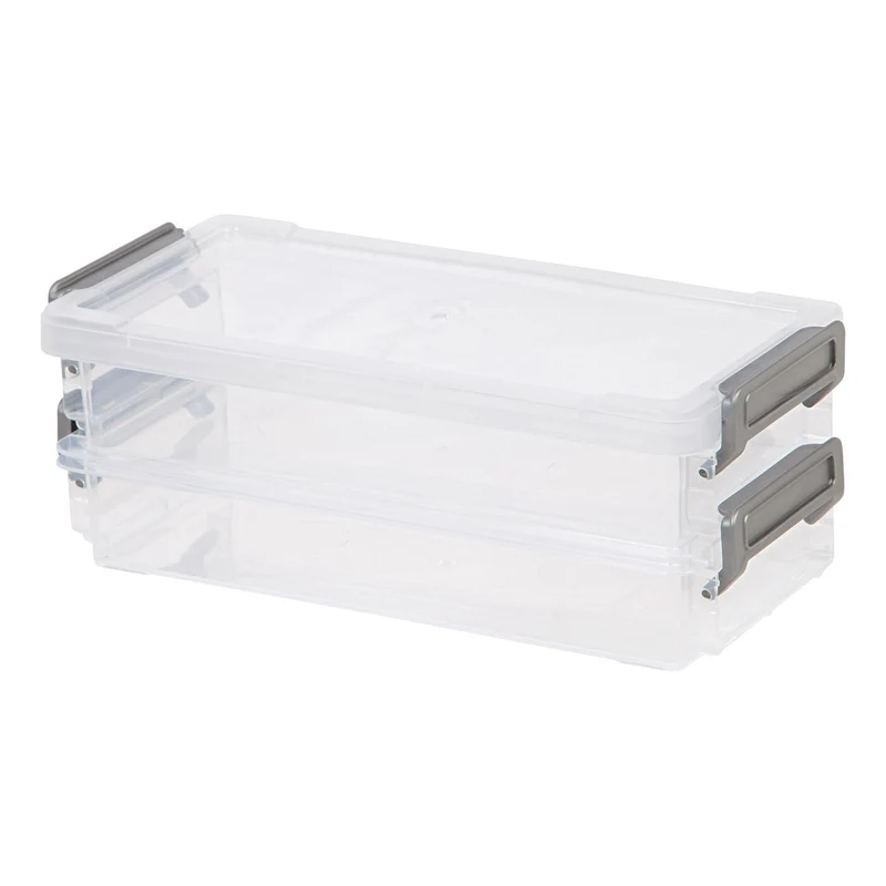 Layered Latch Box - Small, Wide