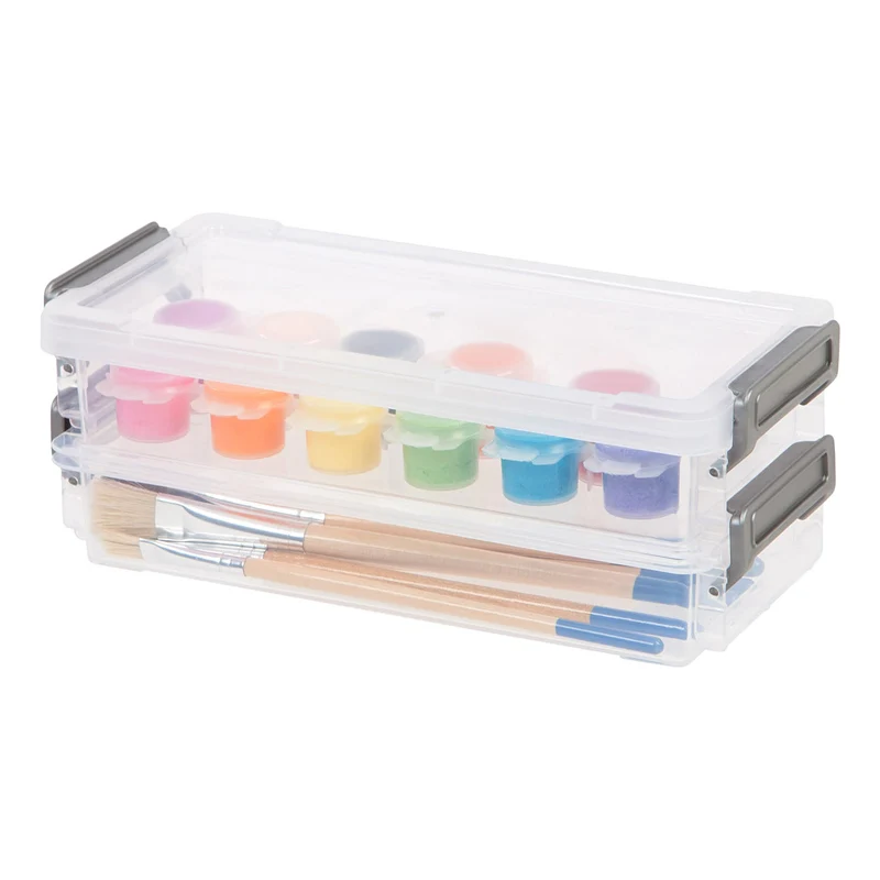 Layered Latch Box - Small, Wide
