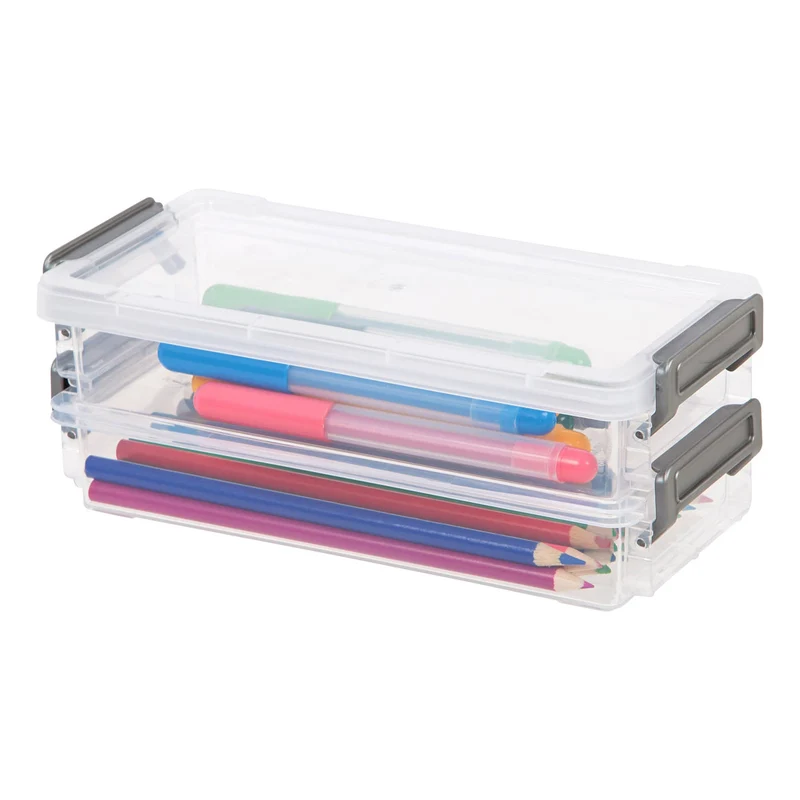 Layered Latch Box - Small, Wide
