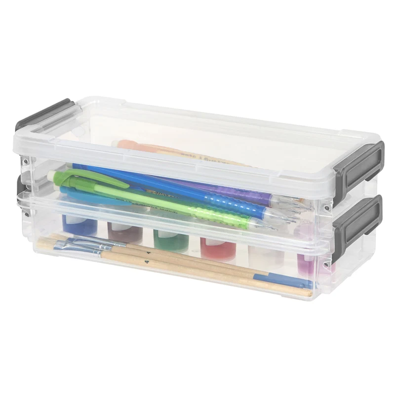 Layered Latch Box - Small, Wide