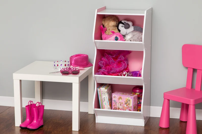 Curved Edge Storage Shelf - 3 Tier
