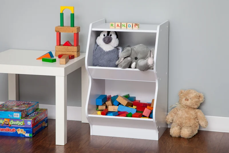 Curved Edge Storage Shelf - 2 Tier