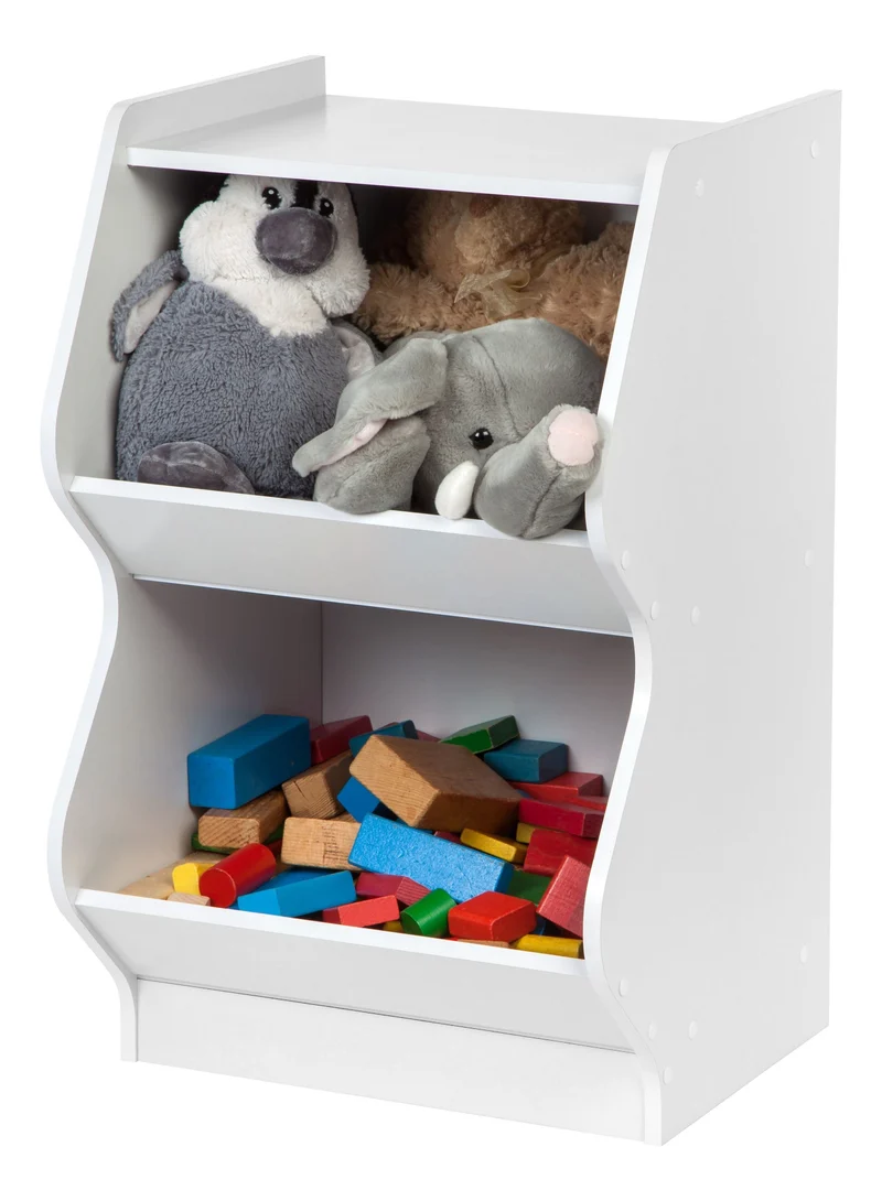 Curved Edge Storage Shelf - 2 Tier