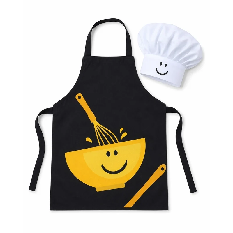ENSEMBLE TABLIER ET TOQUE ENFANT