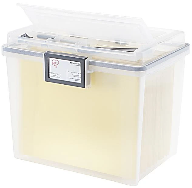 File Box (Letter) with Handle and Organizer, WeatherPro™ - 19 QT - Gasket Box