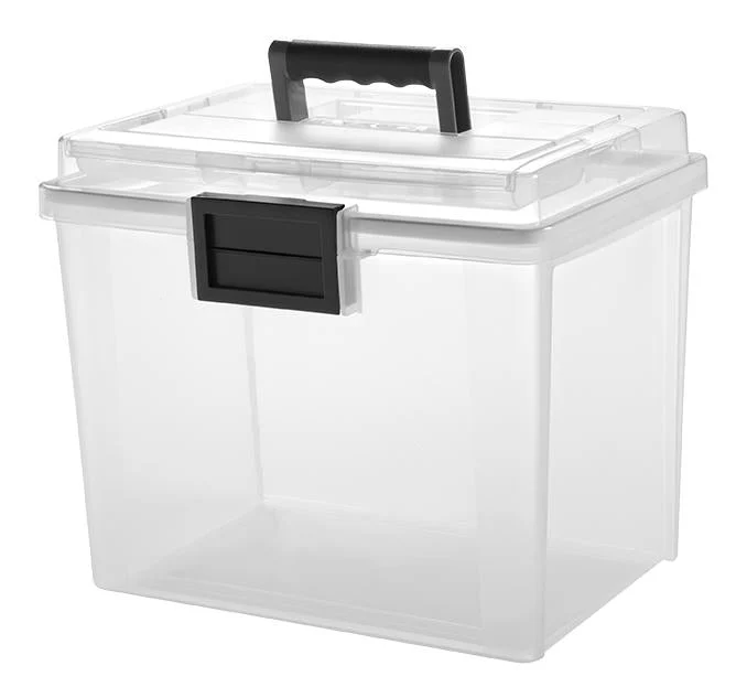 File Box (Letter) with Handle and Organizer, WeatherPro™ - 19 QT - Gasket Box