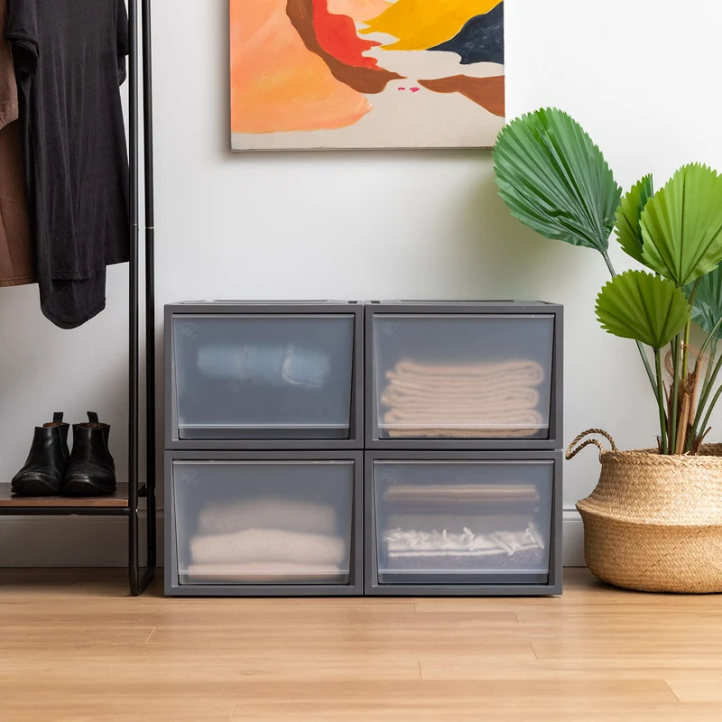 Deep Box Chest Drawer, 4 Pack
