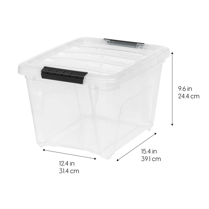 Stack & Pull® Storage Box - 19 QT 4 Pack