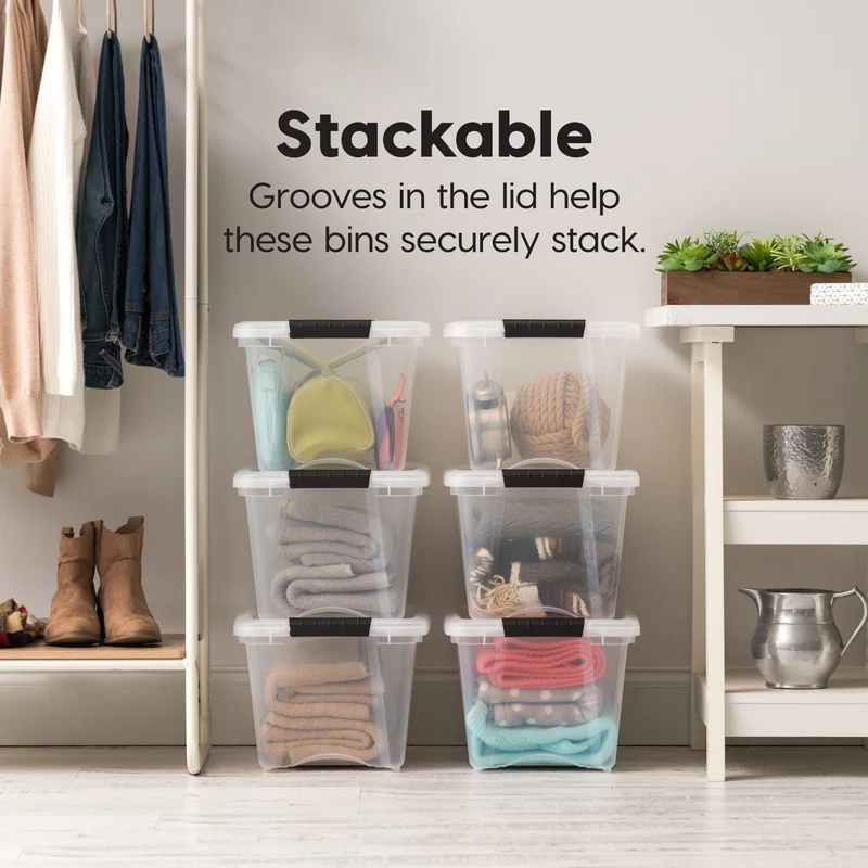 Stack & Pull® Storage Box - 19 QT 4 Pack