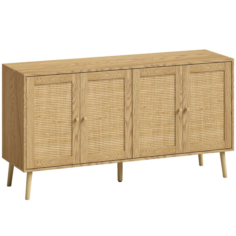 Nancy's Telve Dressoir - Opbergkast - Sideboard - Boho Stijl - Natuurlijk hout - 140 x 40 x 75 cm
