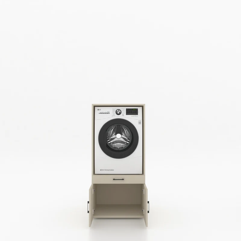 Wasmachinekast 1 delig - 67x145x67cm – Greige