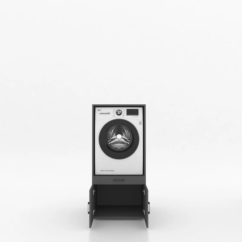 Wasmachinekast 1 delig - 67x145x67cm – Antraciet