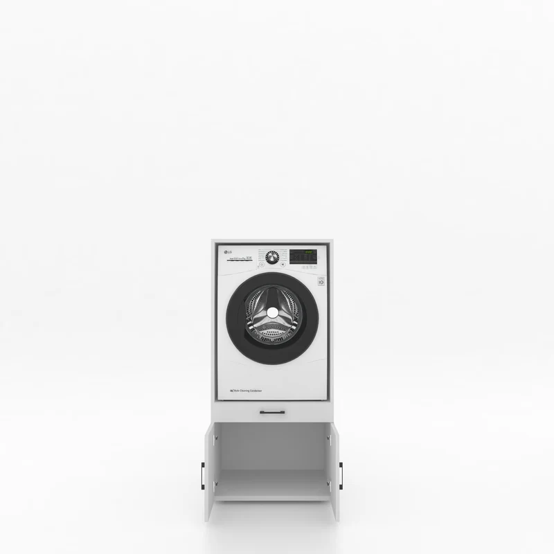 Wasmachinekast 1 delig - 67x145x67cm – Wit