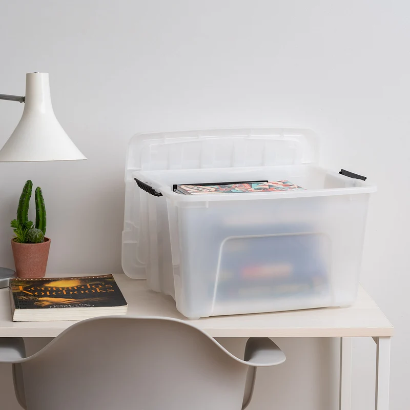 Stack & Pull® Storage Box - 40 QT 6 Pack