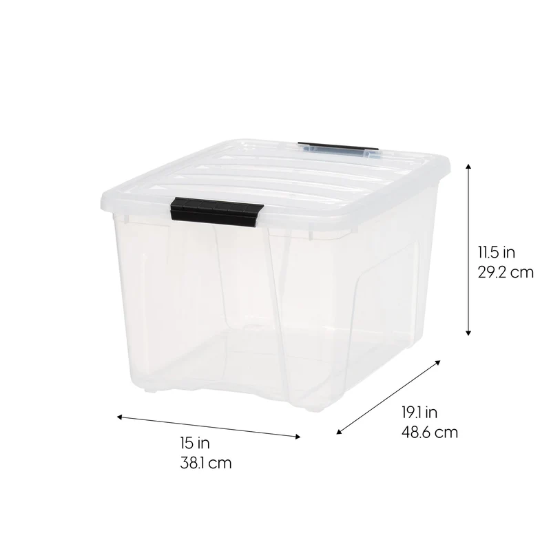 Stack & Pull® Storage Box - 40 QT 6 Pack