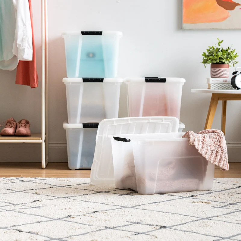 Stack & Pull® Storage Box - 40 QT 6 Pack