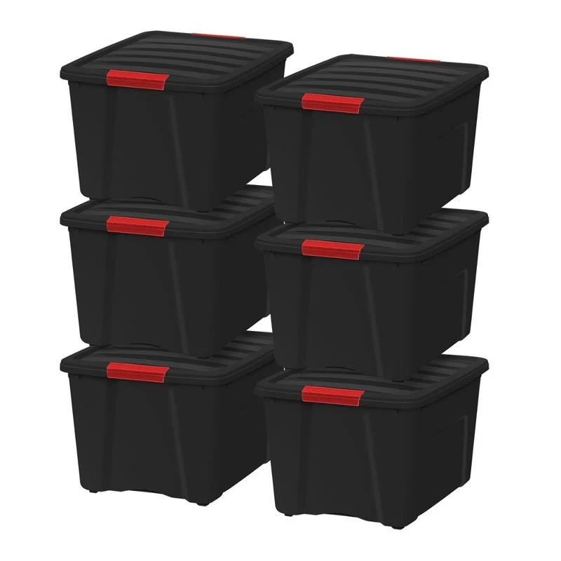 Stack & Pull® Storage Box 6 Pack- 40 QT