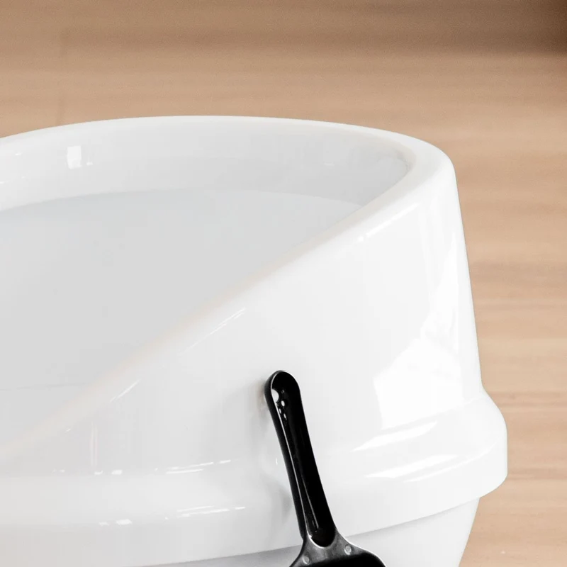 Open-Top Cat Litter Oval Pan