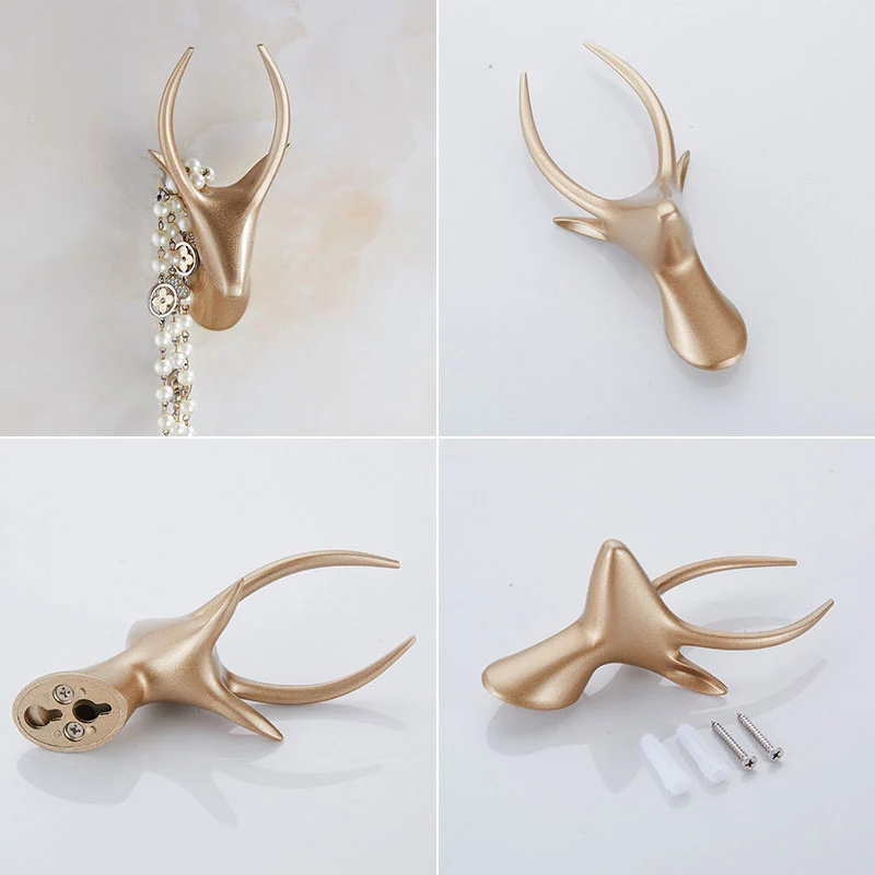 Crochet Porte Manteau Moderne Cerf Blanc
