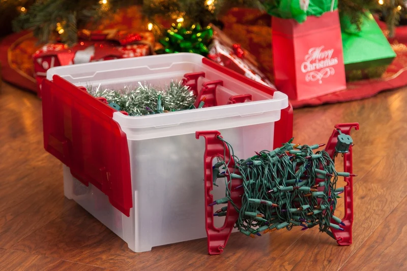 Holiday Light Wrap Storage Box