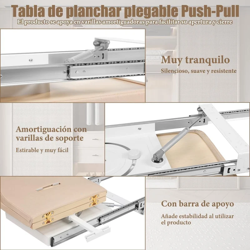 Table à Repasser Encastrée Escamotable pour Meuble – Coulissante et Rabattable