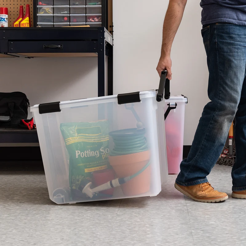 Storage Container WeatherPro™ with Handle and Wheels - 103QT - Gasket Box
