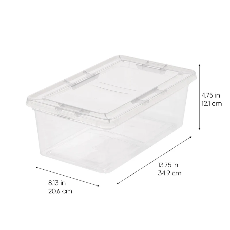 Clear Storage Box - 6.7 QT 12PC