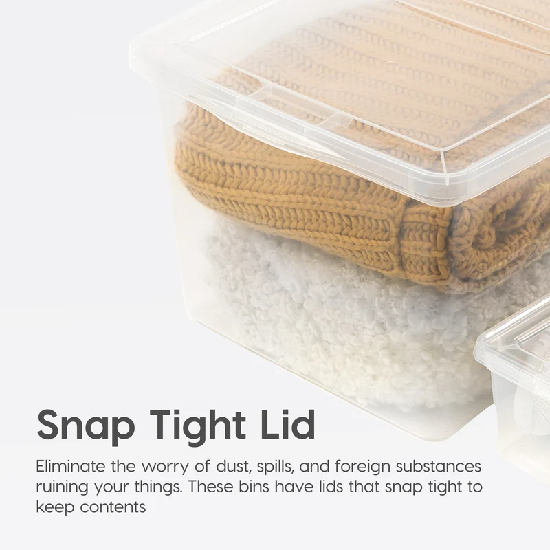 Clear Storage Box - 6.7 QT 12PC