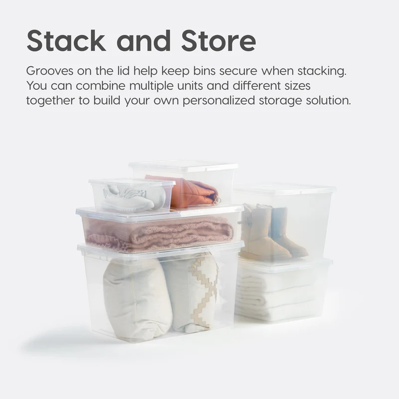 Clear Storage Box - 6.7 QT 12PC