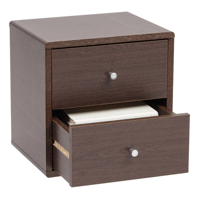 Wood Storage Cube - 2 Drawer