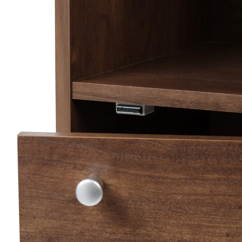 Wood Storage Shelf 5 Tiers with 5 Doors