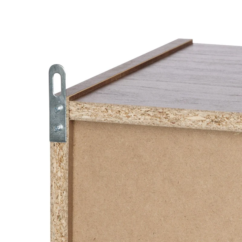 Wood Storage Shelf 5 Tiers with 5 Doors