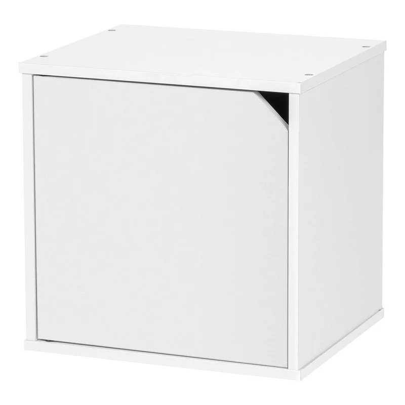 Wood Cube Box with Door