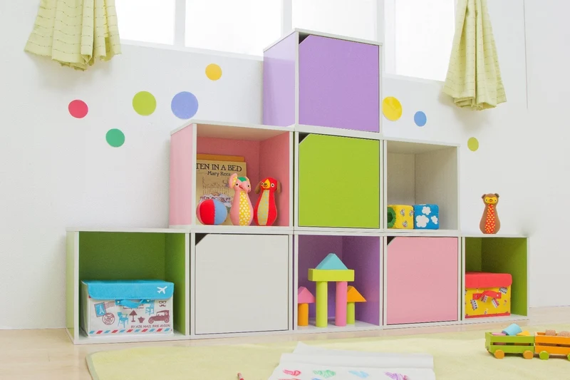 Wood Cube Box with Door