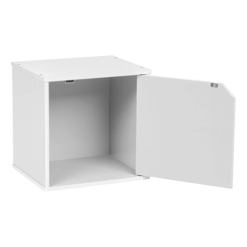 Wood Cube Box with Door