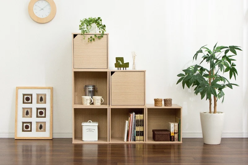 Wood Cube Box without Door